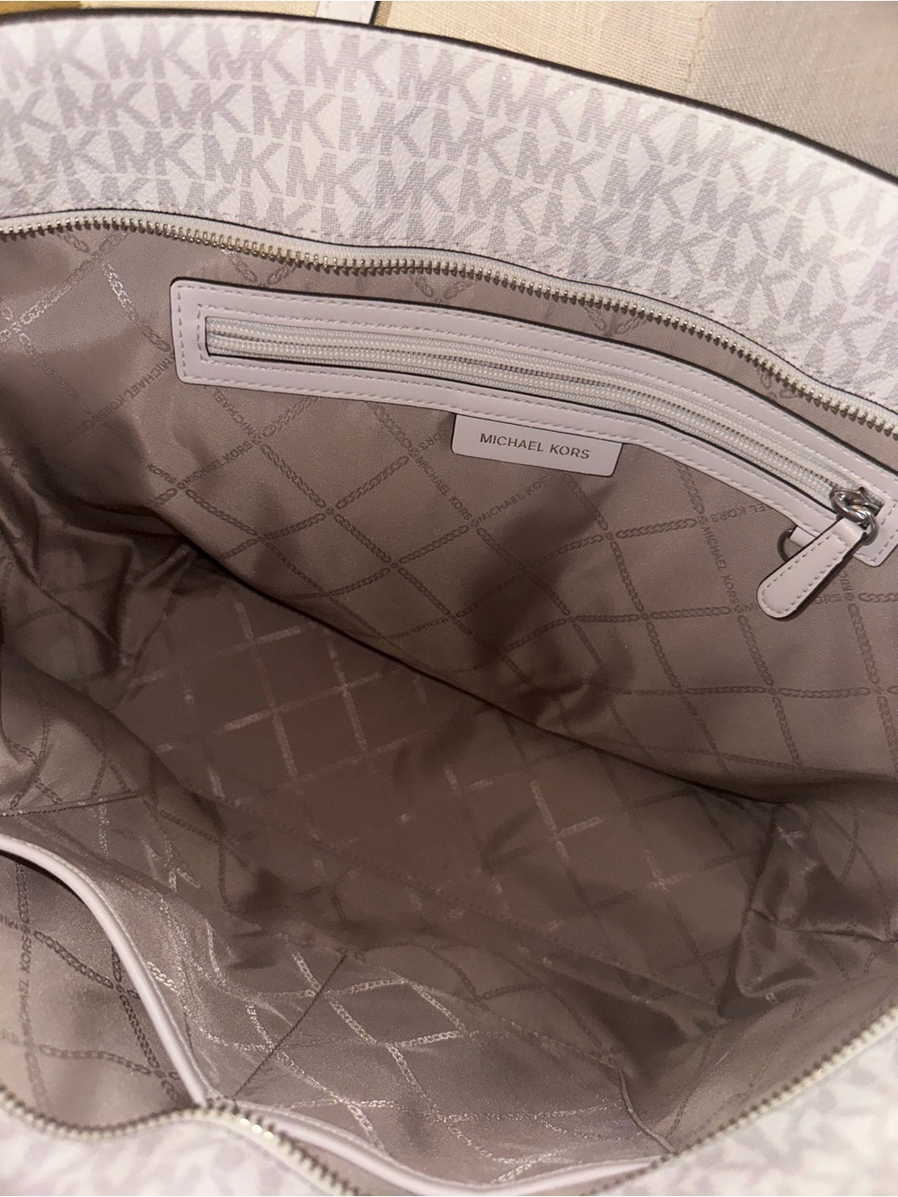 Michael Kors White to Aqua Ombre Tote - Picture 2 of 3